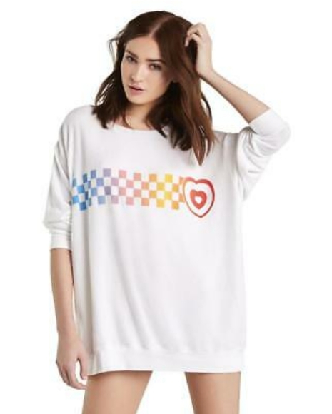 WILDFOX Baggy beach jumper "Racer Check Roadtrip" - Picture 2 of 8